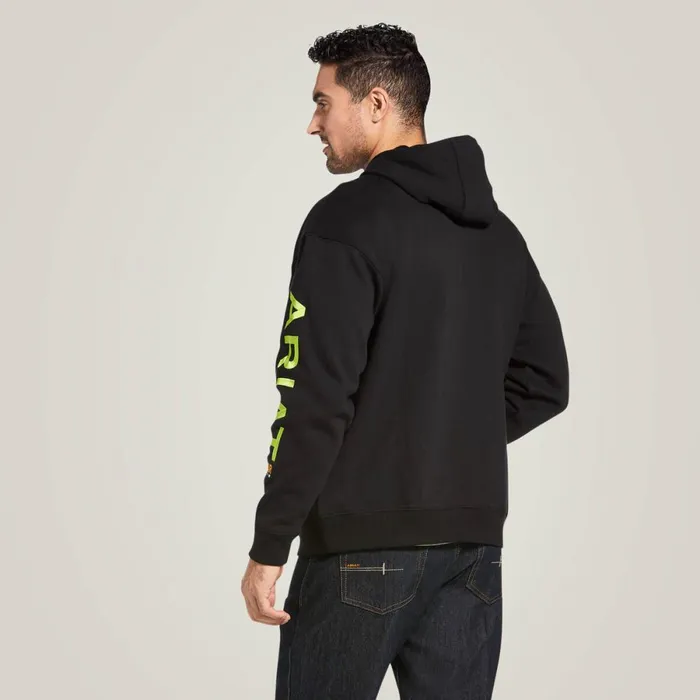 Rebar Graphic Hoodie Blacklime Men Ariat Sweatshirts and Hoodies Rebar Graphic Hoodie Blacklime Men Ariat Sweatshirts and Hoodies