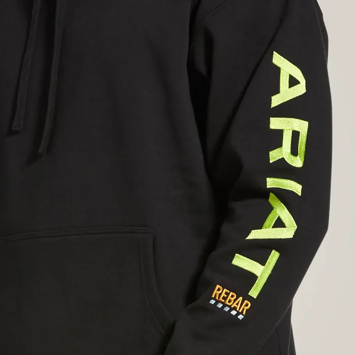 Rebar Graphic Hoodie Blacklime Men Ariat Sweatshirts and Hoodies Rebar Graphic Hoodie Blacklime Men Ariat Sweatshirts and Hoodies
