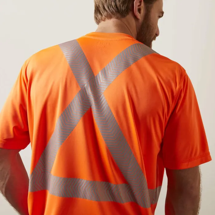 Rebar HiVis ANSI TShirt Hivis Orange Men Ariat TShirts and Polos Rebar HiVis ANSI TShirt Hivis Orange Men Ariat TShirts and Polos