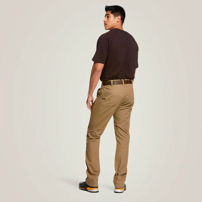 Rebar M4 Low Rise DuraStretch Made Tough Double Front Stackable Straight Leg Pant Field Khaki Men Ariat Pants and Shorts Rebar M4 Low Rise DuraStretch Made Tough Double Front Stackable Straight Leg Pant Field Khaki Men Ariat Pants and Shorts