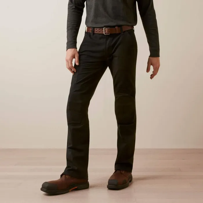 Rebar M5 Straight Made Tough Knee Guardian Straight Black Men Ariat Pants and Shorts