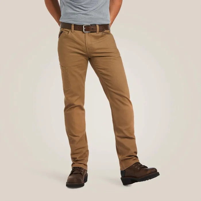 Rebar M7 DuraStretch Made Tough Straight Pant Field Khaki Men Ariat Pants and Shorts