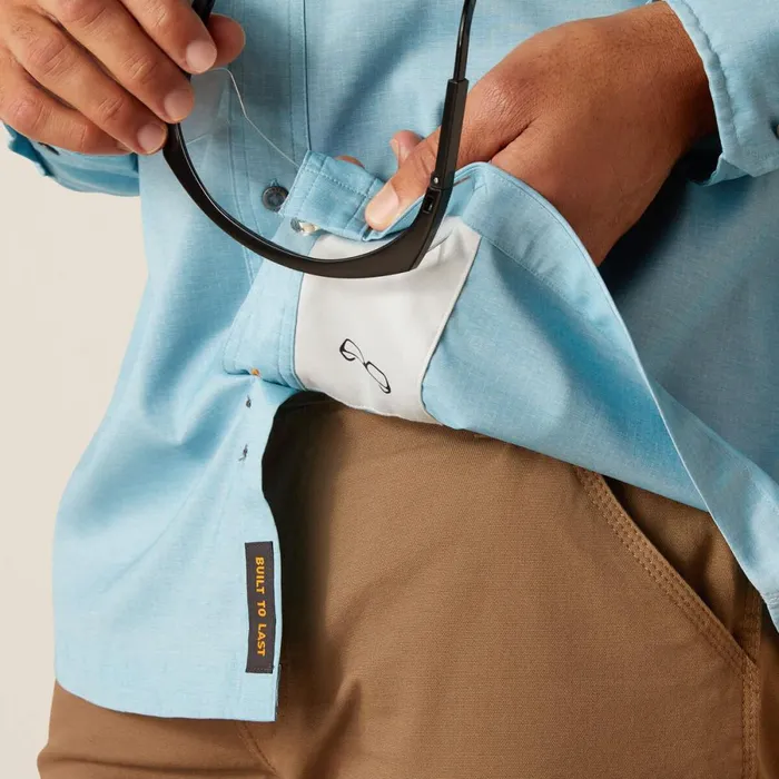 Rebar Made Tough VentTEK DuraStretch Work Shirt Bluejay Heather Men Ariat Button Down Shirts Rebar Made Tough VentTEK DuraStretch Work Shirt Bluejay Heather Men Ariat Button Down Shirts