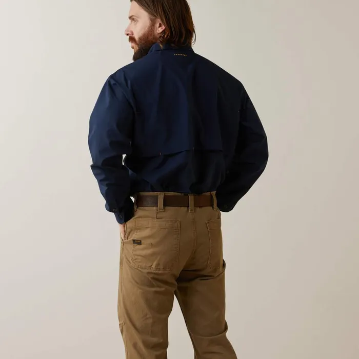 Rebar Made Tough VentTEK DuraStretch Work Shirt Navy Men Ariat Button Down Shirts Rebar Made Tough VentTEK DuraStretch Work Shirt Navy Men Ariat Button Down Shirts