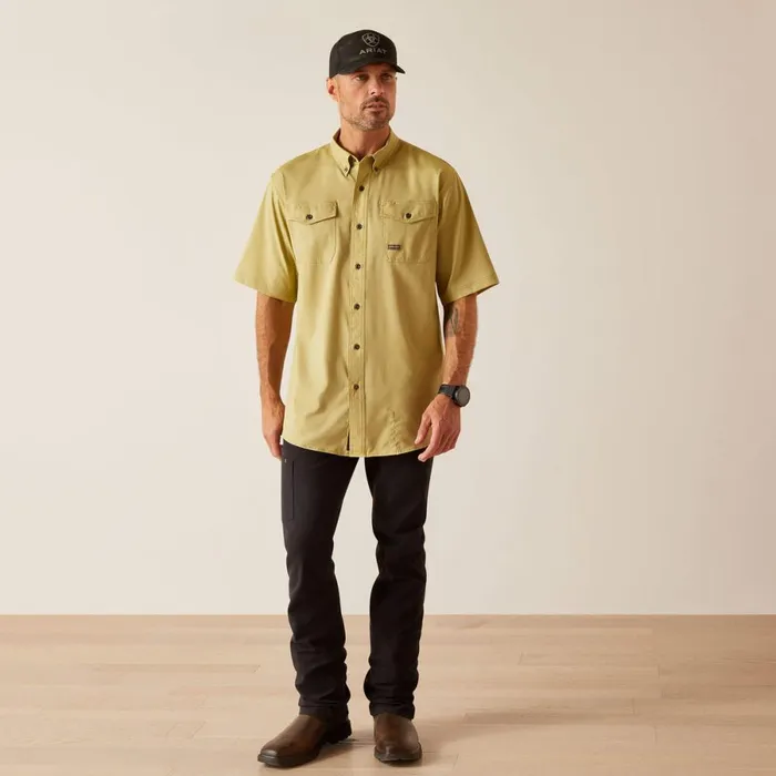 Rebar Made Tough VentTEK DuraStretch Work Shirt Peatmoss Heather Men Ariat Button Down Shirts Rebar Made Tough VentTEK DuraStretch Work Shirt Peatmoss Heather Men Ariat Button Down Shirts