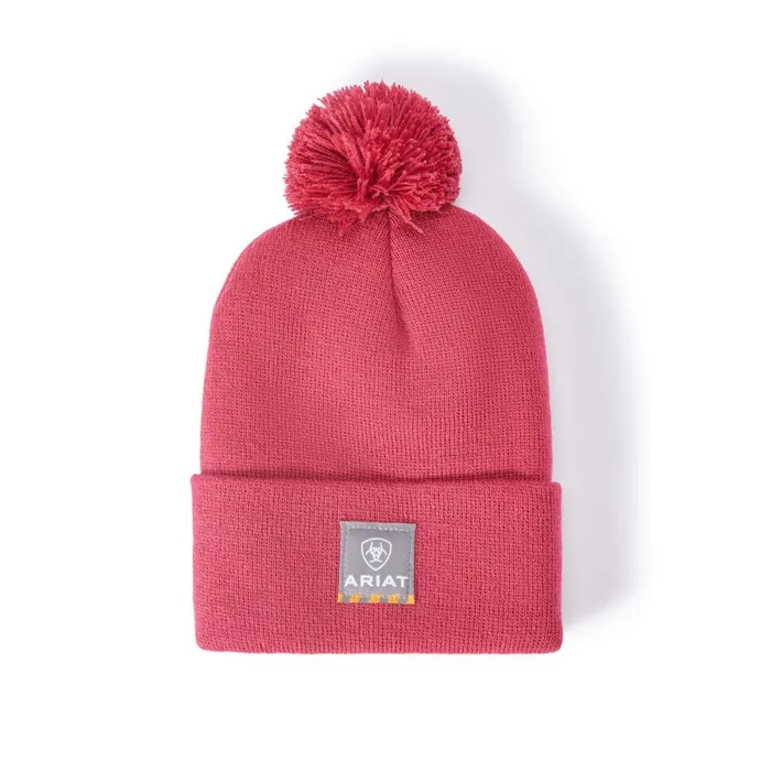Rebar Pom Beanie Crab Apple Women Ariat Hats and Caps