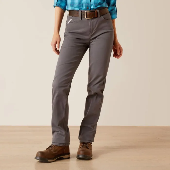 Rebar PR Made Tough Straight Pant Rebar Grey Women Ariat Pants and Shorts