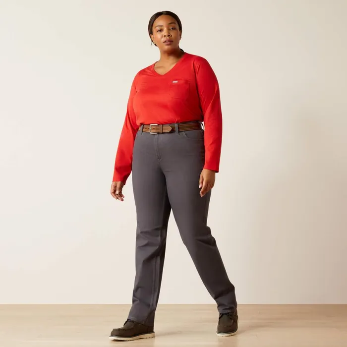 Rebar PR Made Tough Straight Pant Rebar Grey Women Ariat Pants and Shorts Rebar PR Made Tough Straight Pant Rebar Grey Women Ariat Pants and Shorts
