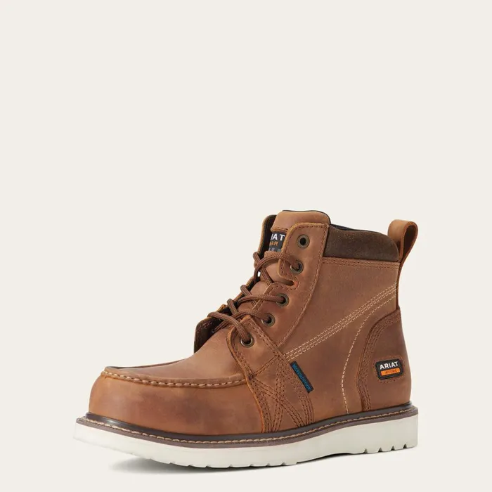 Rebar Wedge Moc Toe Waterproof Composite Toe Work Boot Aged Honey Women Ariat Waterproof Boots