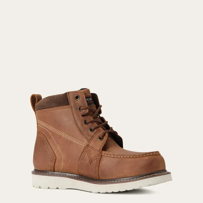 Rebar Wedge Moc Toe Waterproof Composite Toe Work Boot Aged Honey Women Ariat Waterproof Boots