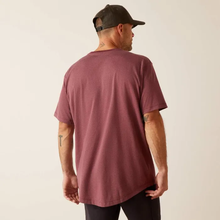 Rebar Workman 360 AirFlow Burgundy Heather Men Ariat TShirts and Polos Rebar Workman 360 AirFlow Burgundy Heather Men Ariat TShirts and Polos