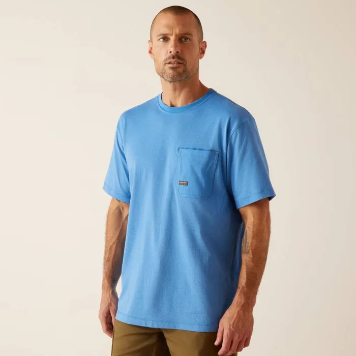 Rebar Workman 360 AirFlow Campanula Heather Men Ariat TShirts and Polos