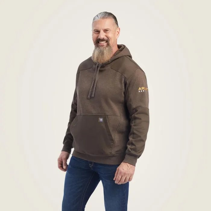 Rebar Workman DuraCanvas Hoodie Wren Heather Men Ariat Sweatshirts and Hoodies