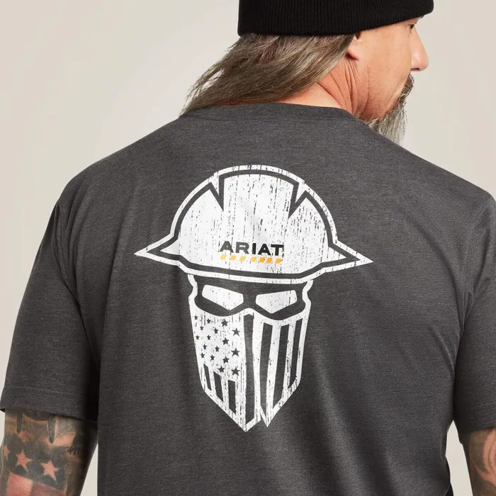 Rebar Workman Full Cover TShirt Charcoal Heather Men Ariat TShirts and Polos Rebar Workman Full Cover TShirt Charcoal Heather Men Ariat TShirts and Polos