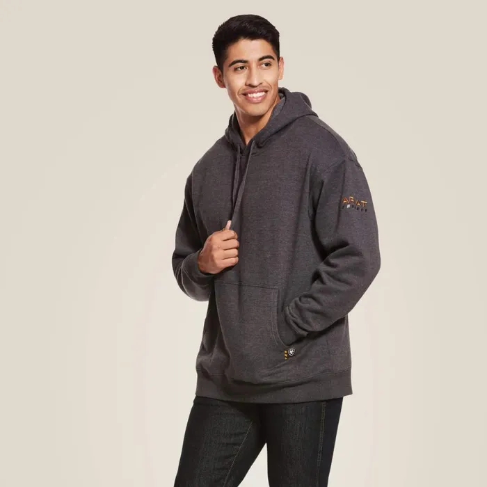 Rebar Workman Hoodie Charcoal Men Ariat Sweatshirts and Hoodies