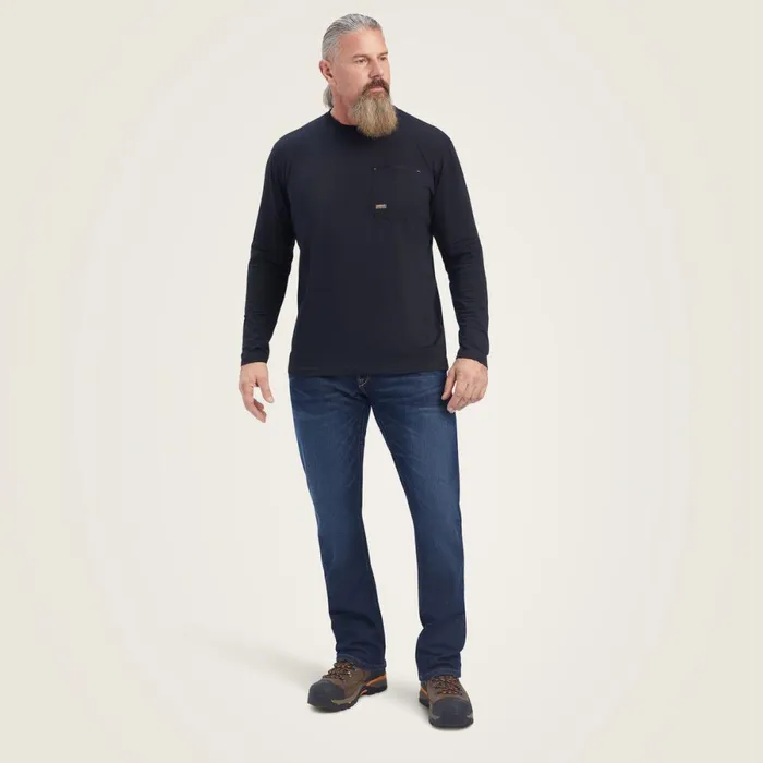 Rebar Workman Reflective Flag Graphic TShirt Black Men Ariat TShirts and Polos Rebar Workman Reflective Flag Graphic TShirt Black Men Ariat TShirts and Polos