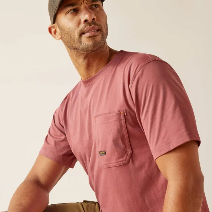 Rebar Workman Reflective Flag TShirt Roan Rouge Men Ariat TShirts and Polos Rebar Workman Reflective Flag TShirt Roan Rouge Men Ariat TShirts and Polos