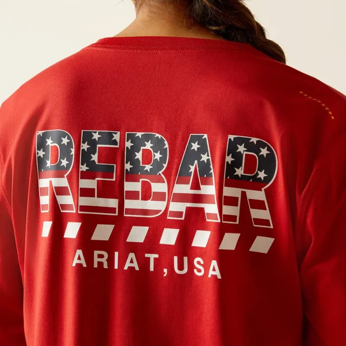 Rebar Workman Stars and Stripes Samba Women Ariat TShirts and Tops