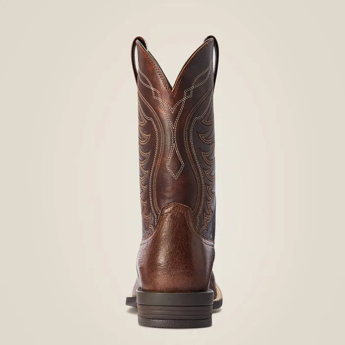 Reckoning Western Boot Dark Tabac Smooth Quill Ostric Men Ariat Western Boots