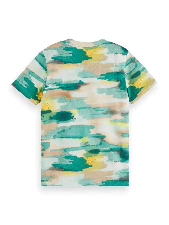 REGULARFIT ALLOVER PRINTED TSHIRT Free Spirit Camo Kids Scotch and Soda TShirts REGULARFIT ALLOVER PRINTED TSHIRT Free Spirit Camo Kids Scotch and Soda TShirts