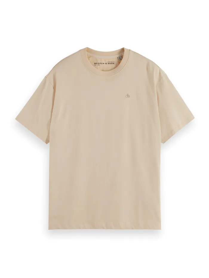 REGULAR FIT LOGO TSHIRT Parchment Men Scotch and Soda TShirts and Polo Shirts REGULAR FIT LOGO TSHIRT Parchment Men Scotch and Soda TShirts and Polo Shirts