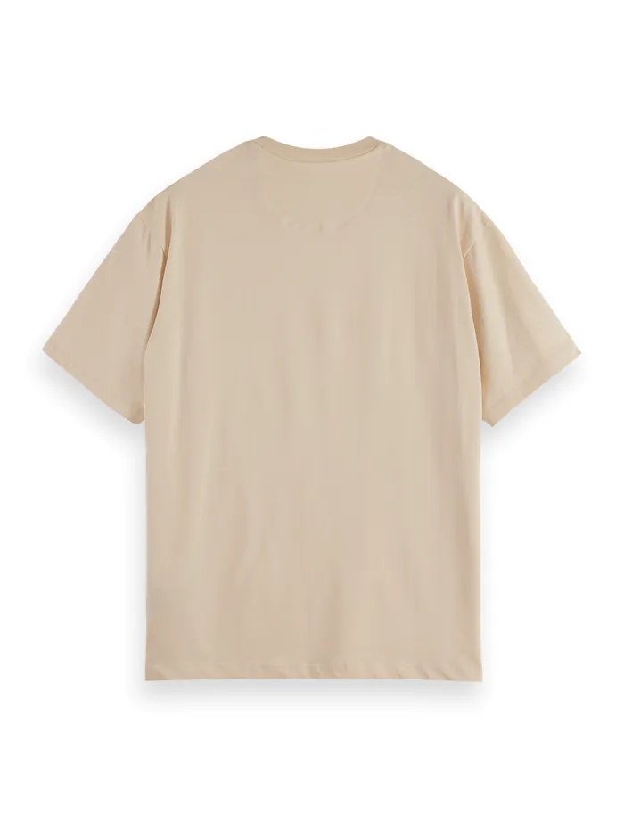 REGULAR FIT LOGO TSHIRT Parchment Men Scotch and Soda TShirts and Polo Shirts REGULAR FIT LOGO TSHIRT Parchment Men Scotch and Soda TShirts and Polo Shirts