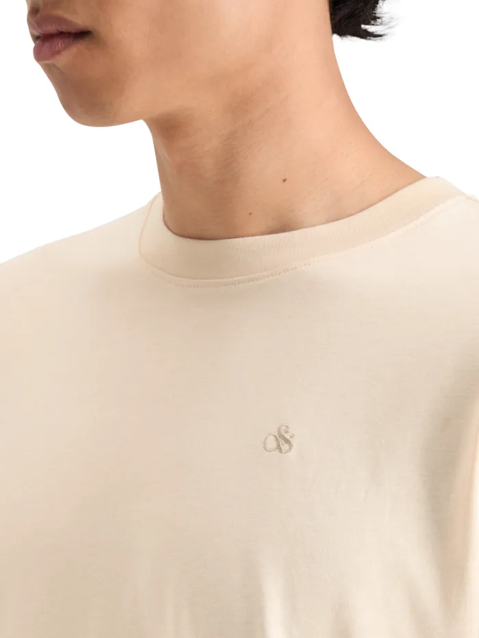 REGULAR FIT LOGO TSHIRT Parchment Men Scotch and Soda TShirts and Polo Shirts REGULAR FIT LOGO TSHIRT Parchment Men Scotch and Soda TShirts and Polo Shirts