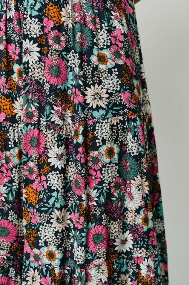 Reilly Maxi Skirt Navy Flower Print Women Baltic Born Maxi Dresses