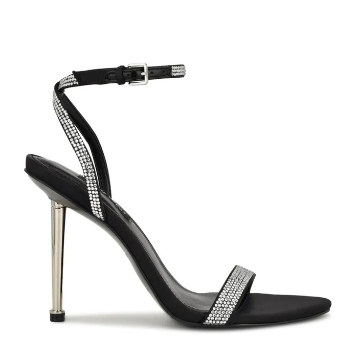Reina Ankle Strap Sandals Black Women Nine West Sandals