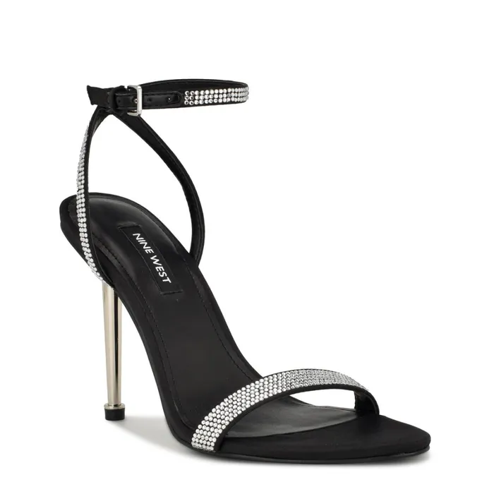 Reina Ankle Strap Sandals Black Women Nine West Sandals Reina Ankle Strap Sandals Black Women Nine West Sandals