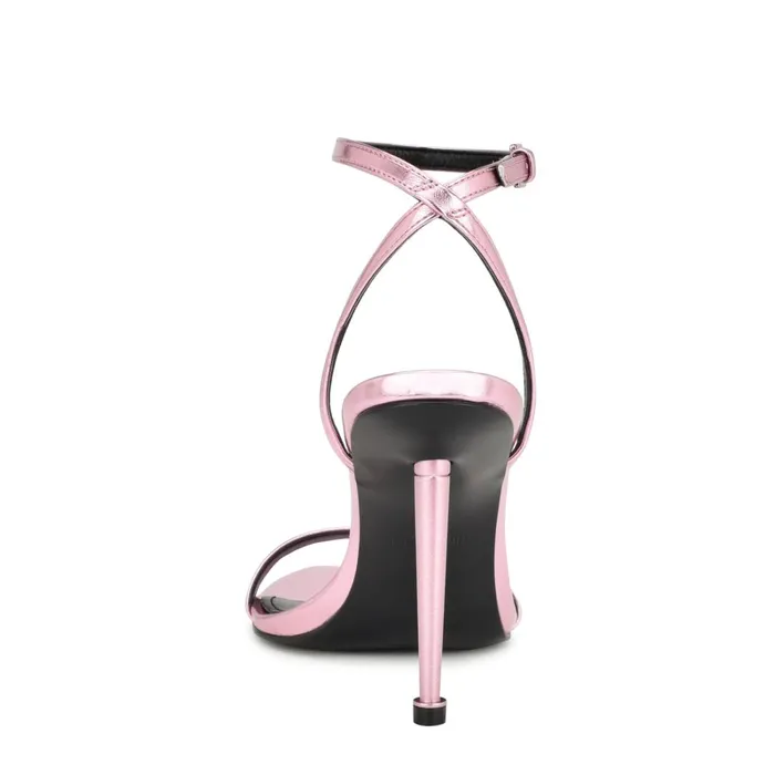 Reina Ankle Strap Sandals Pink Women Nine West Heeled