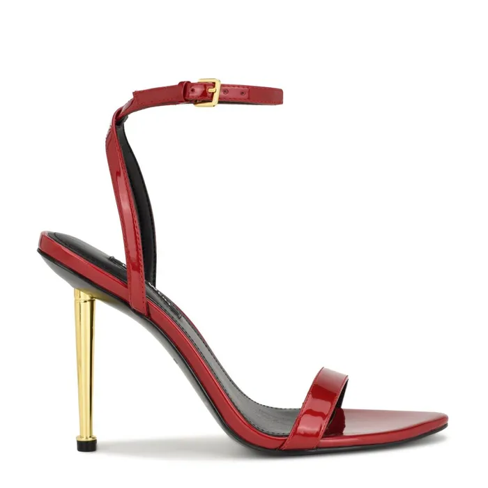 Reina Ankle Strap Sandals Red Women Nine West Sandals