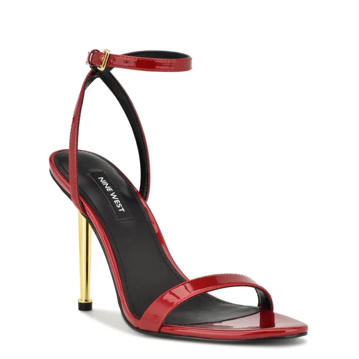 Reina Ankle Strap Sandals Red Women Nine West Sandals Reina Ankle Strap Sandals Red Women Nine West Sandals