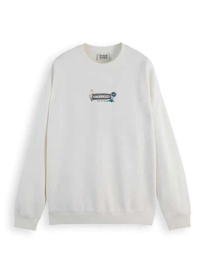 Relaxed Fit Artwork Sweatshirt Swan Men Scotch and Soda Sweatshirts and Hoodies Relaxed Fit Artwork Sweatshirt Swan Men Scotch and Soda Sweatshirts and Hoodies