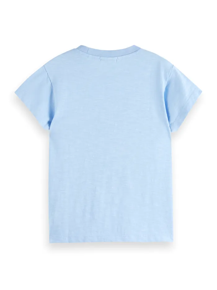 RELAXEDFIT ARTWORK TSHIRT Pacific Blue Kids Scotch and Soda TShirts and Tops RELAXEDFIT ARTWORK TSHIRT Pacific Blue Kids Scotch and Soda TShirts and Tops