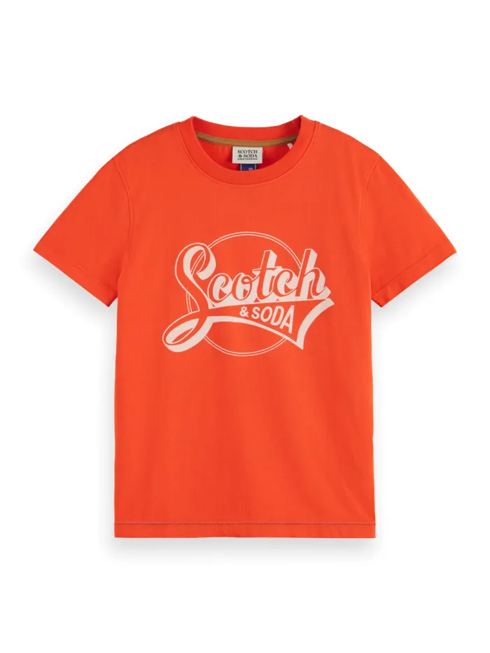 Relaxedfit Artwork Tshirt Smart Blue Kids Scotch and Soda TShirts