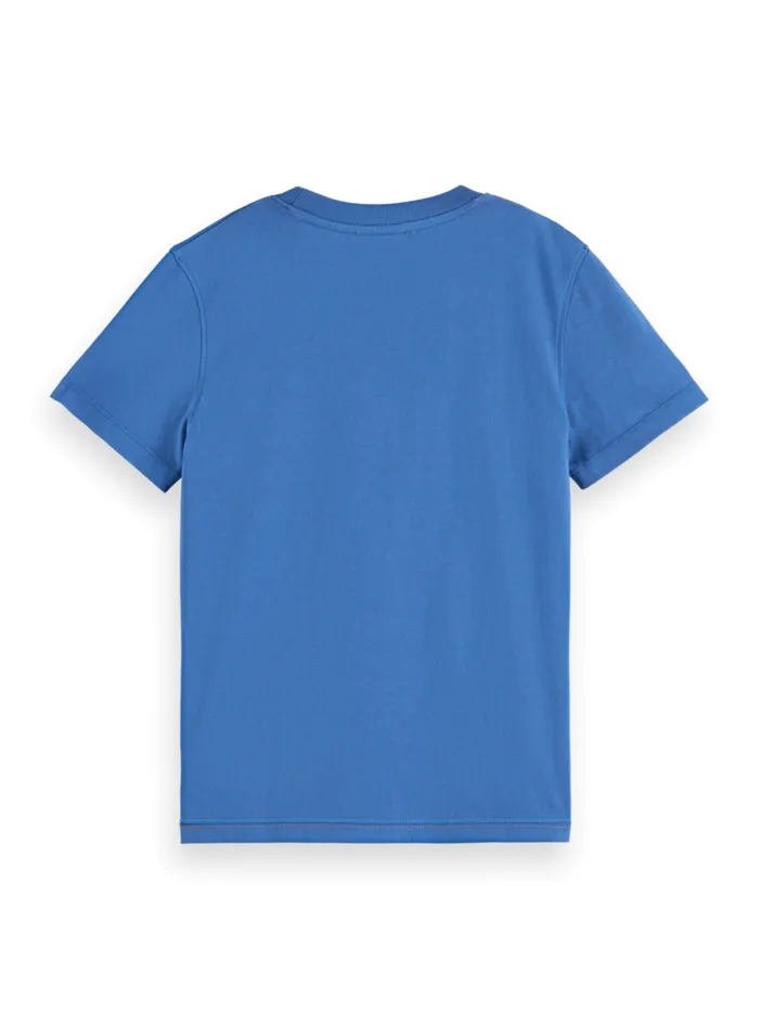 Relaxedfit Artwork Tshirt Smart Blue Kids Scotch and Soda TShirts