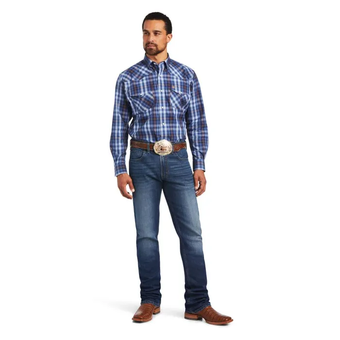 Relentless Inexorable Stretch Classic Fit Snap Shirt Blue Frond Men Ariat Button Down Shirts Relentless Inexorable Stretch Classic Fit Snap Shirt Blue Frond Men Ariat Button Down Shirts