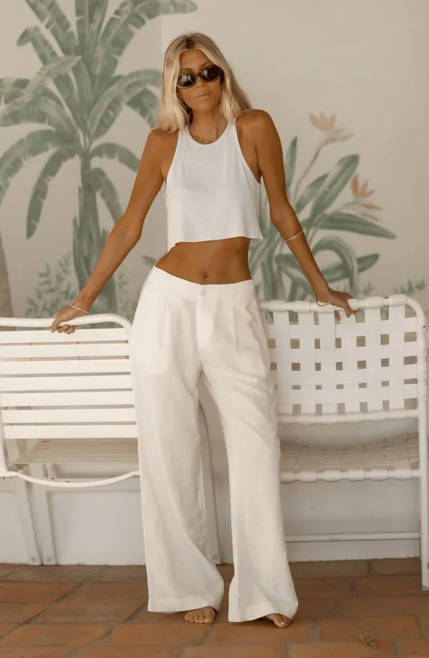 RESA Basics Bernie Tank In White 8211 Women