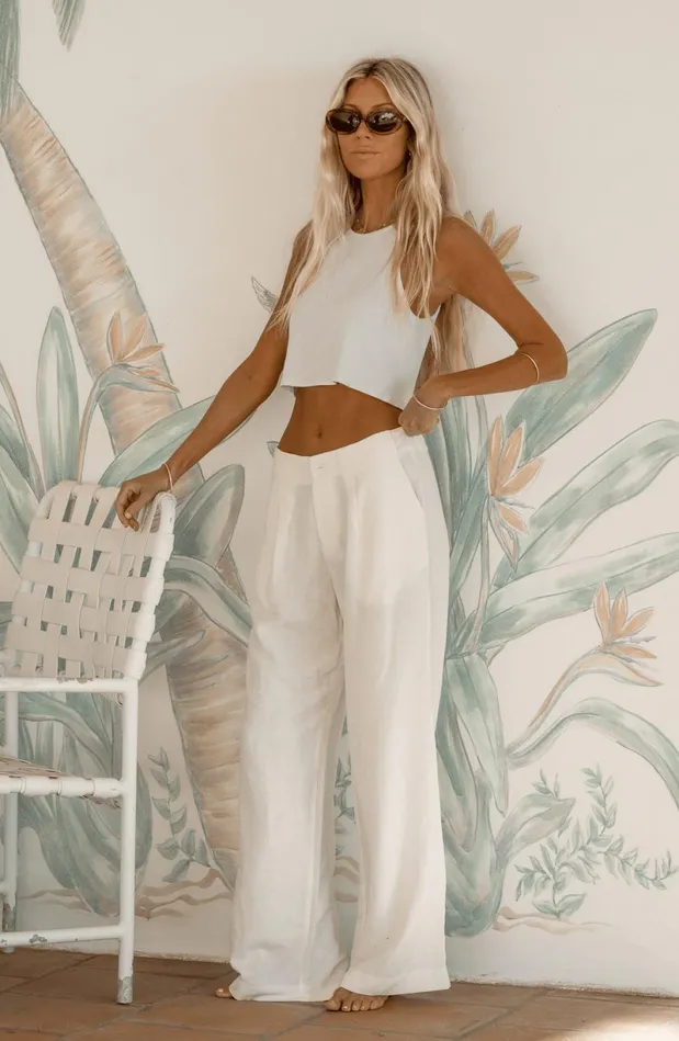 RESA Basics Bernie Tank In White 8211 Women