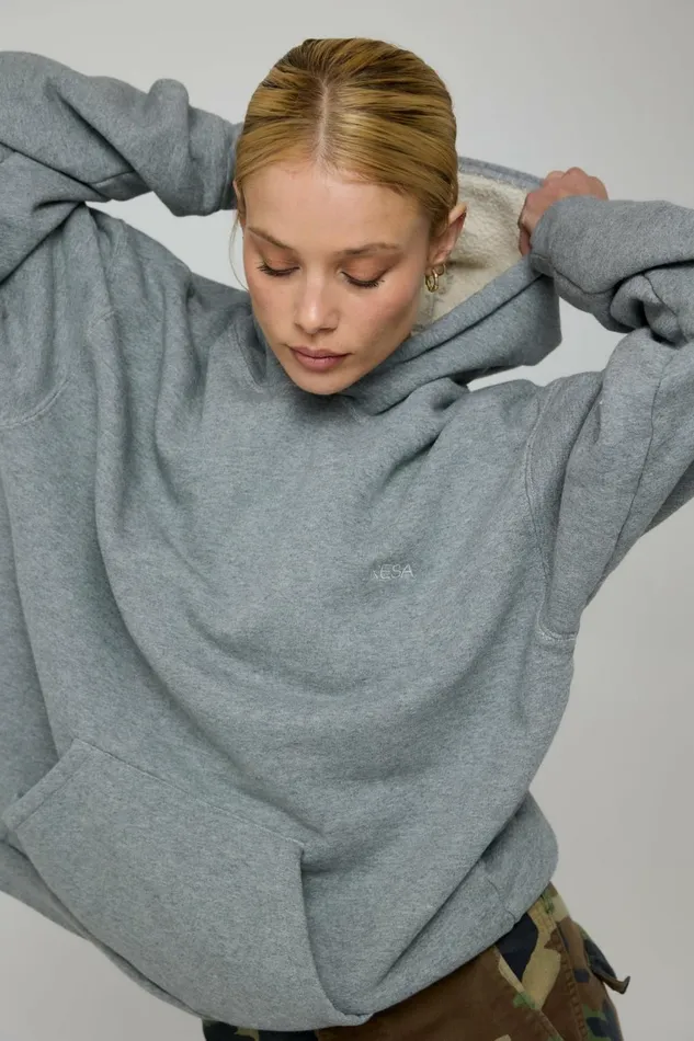 RESA Basics Leo Hoodie In Grey 8211 Women