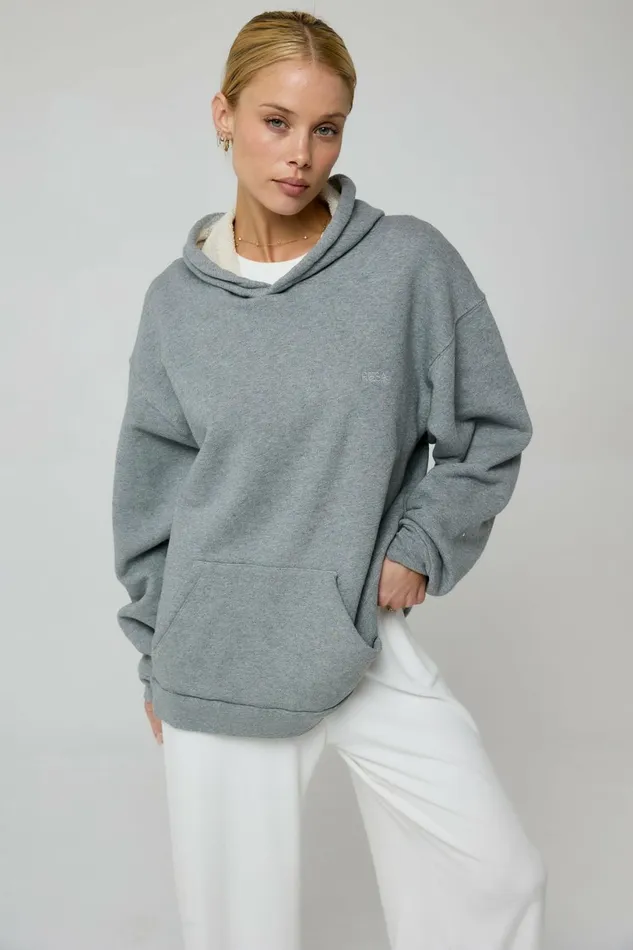 RESA Basics Leo Hoodie In Grey 8211 Women