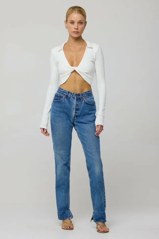 RESA Basics Skylar Rib In White 8211 Women