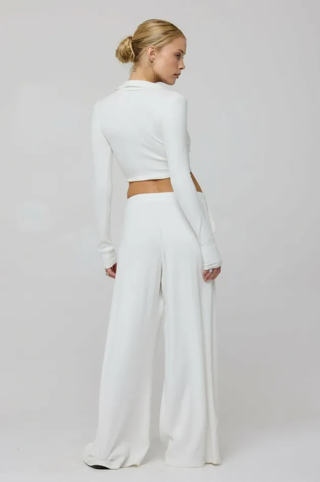 RESA Basics Skylar Rib In White 8211 Women