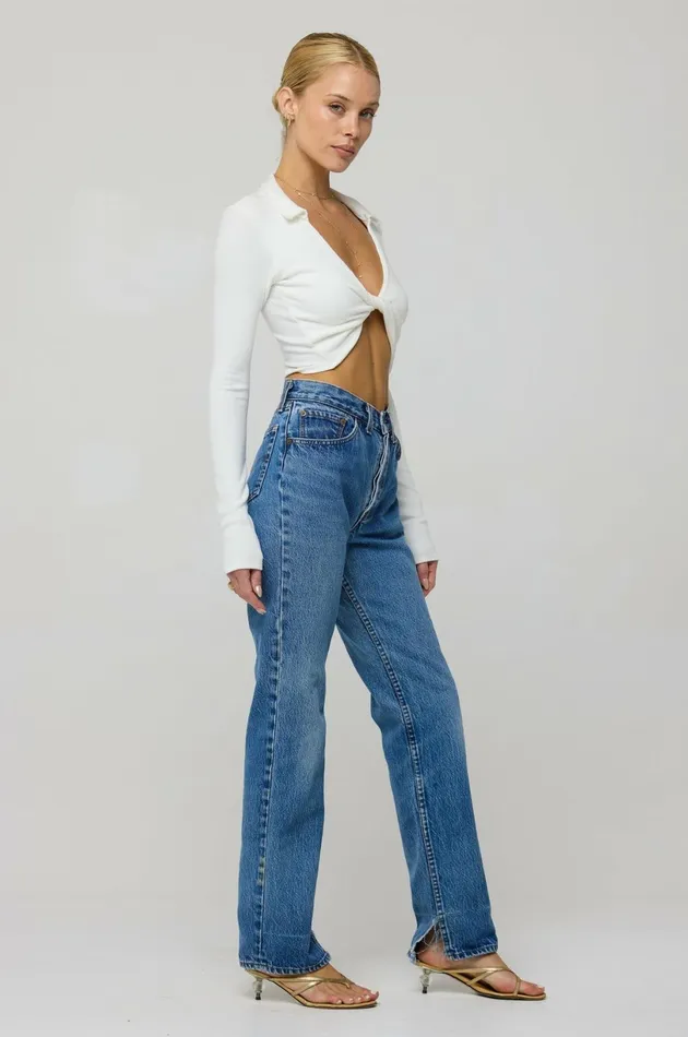 RESA Basics Skylar Rib In White 8211 Women