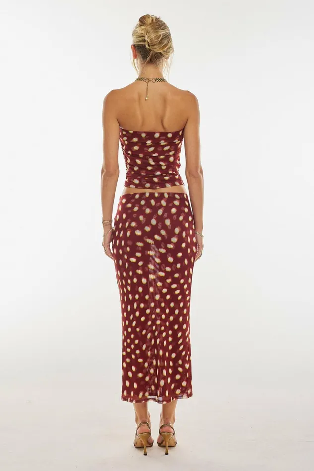 RESA Bottoms Clyde Mesh Skirt In Spice 8211 Women
