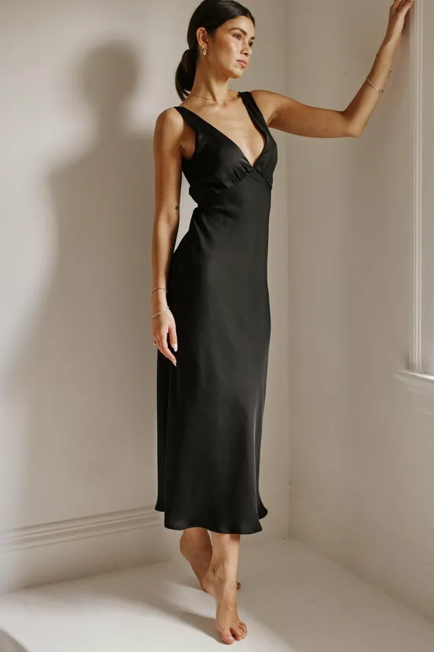 RESA Bridesmaids Charlie Dress In Black 8211 Women