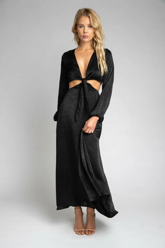 RESA Maxi Dress RESA Noelle Maxi Dress 8211 Black Maxi Dress With Sleeves 8211 Women