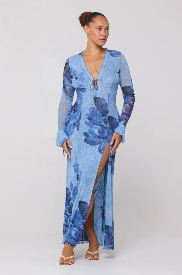 RESA Wedding Guest Lennon Maxi In Indigo 8211 Women