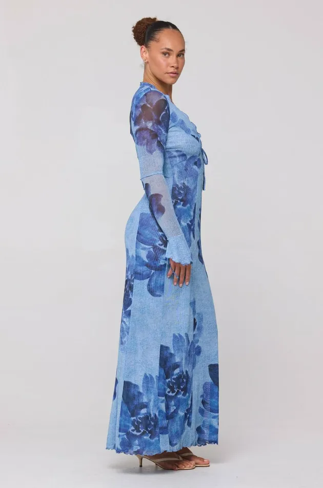 RESA Wedding Guest Lennon Maxi In Indigo 8211 Women